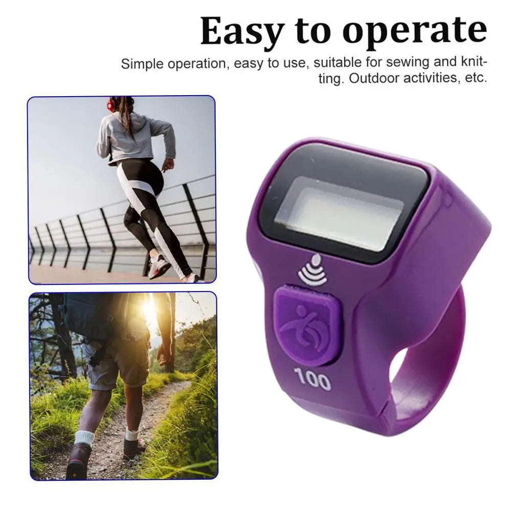 Mini LCD Finger Tally Counter – LED Thumb Clicker with Reset Peaceful Pleasures Health and Wellness