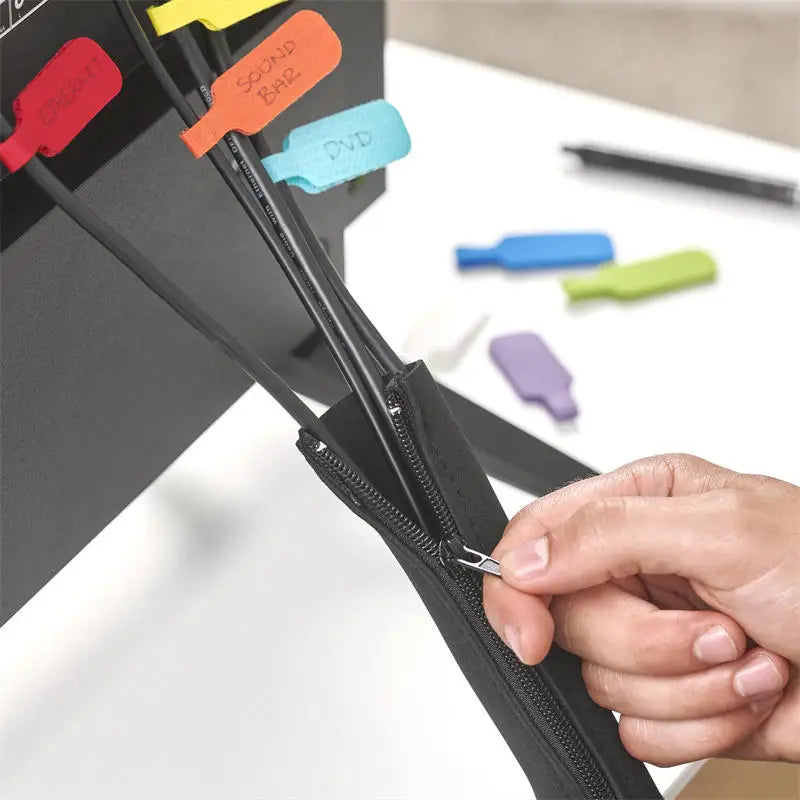 1/2/4Pcs Black Data Cable Organizer Self-adhesive Desktop Cable Organizer Network Cable Headphone Storage Device Peaceful Pleasures Health and Wellness