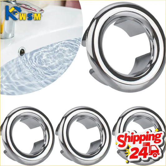 Brass Sink Overflow Hole Cover – Decorative Basin Drain Plug Overflow Hole Cover Oasis Select