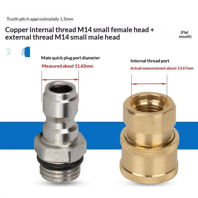 M14 x 1.5 Quick Connector Set – Leak-Proof Pressure Washer Fittings