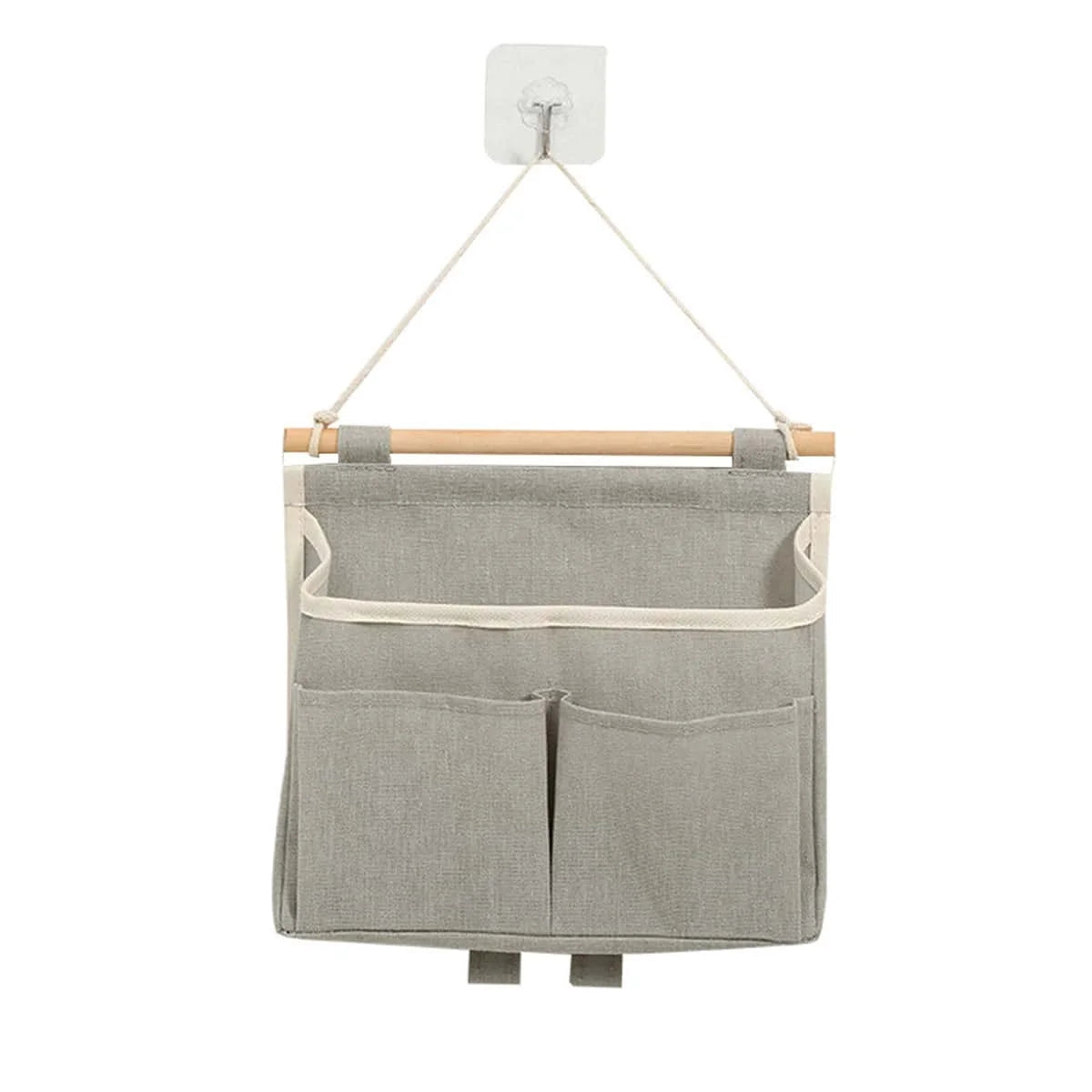 Over Door Wall Hanging Storage Caddy Organizer Bag – Linen