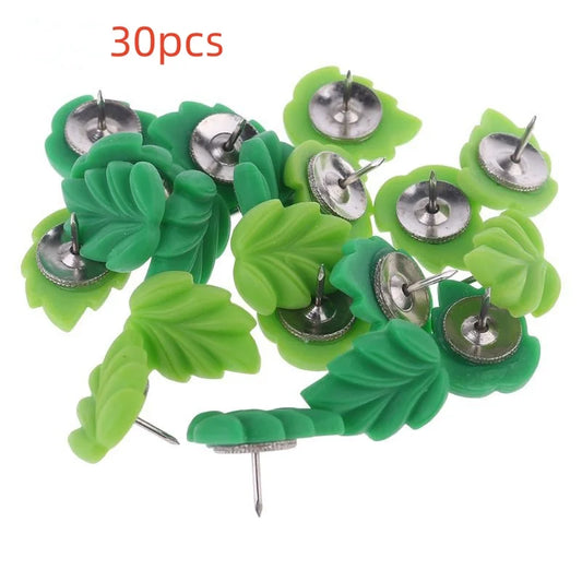 Bview Art Leaf Push Pins Resin Botanical Thumb Tacks Photo Wall Peaceful Pleasures Health and Wellness 30pcs Leaf