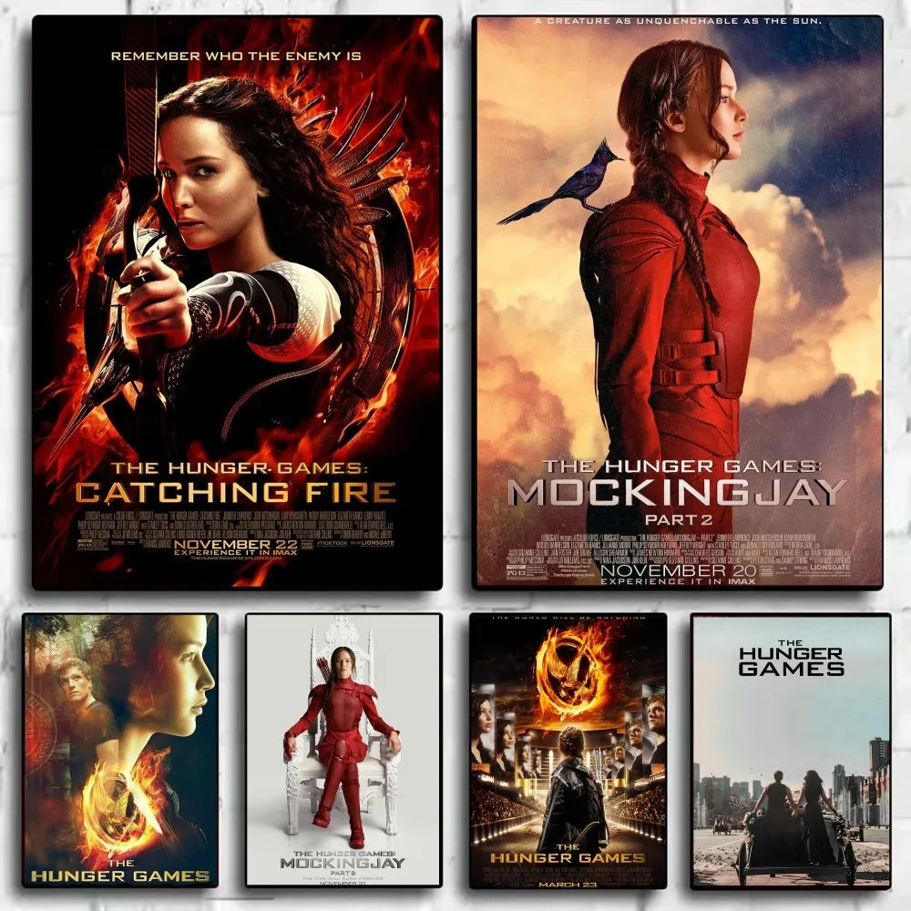 Hunger Games HD Movie Poster | Waterproof PVC Wall Art Décor Movie Wall Poster Peaceful Pleasures Health and Wellness
