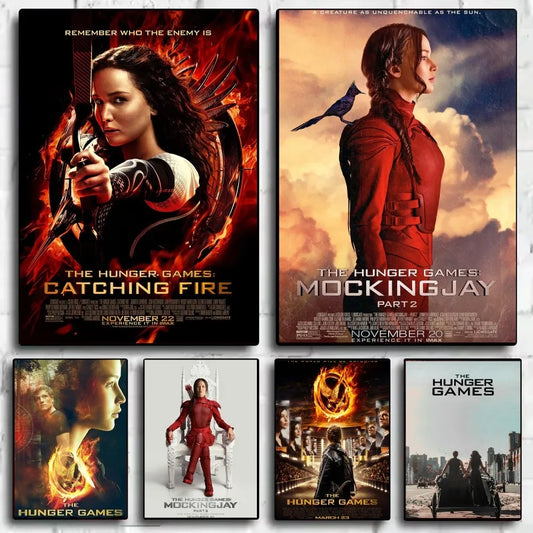 Hunger Games HD Movie Poster | Waterproof PVC Wall Art Décor Movie Wall Poster Peaceful Pleasures Health and Wellness