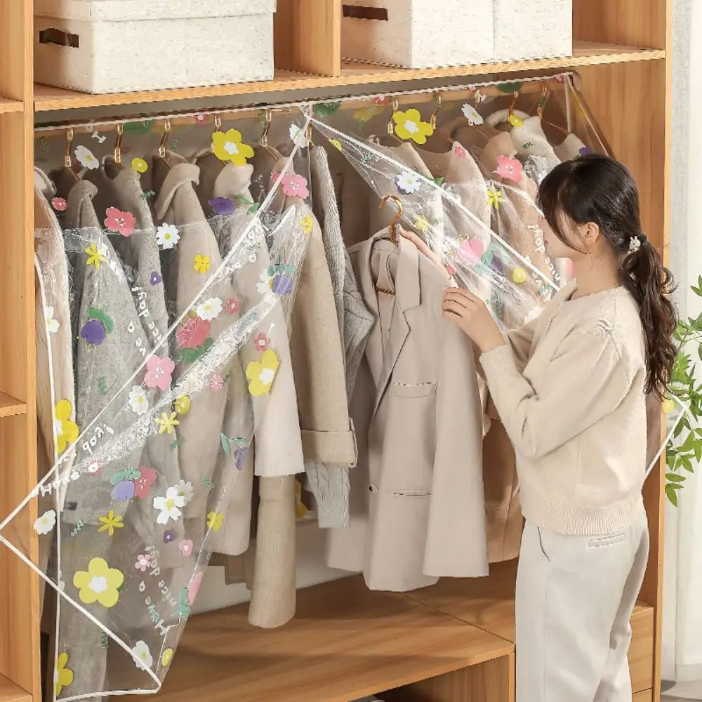 Waterproof Clothes Dust Cover | Hanging Closet Organizer Bags