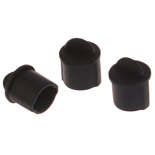 New Uxcell 10pcs Silicone BNC Anti-Dust Stopper Cap Cover for Female Jack Black Inside Install Dia 9.5 mm - 11 mm Peaceful Pleasures Health and Wellness
