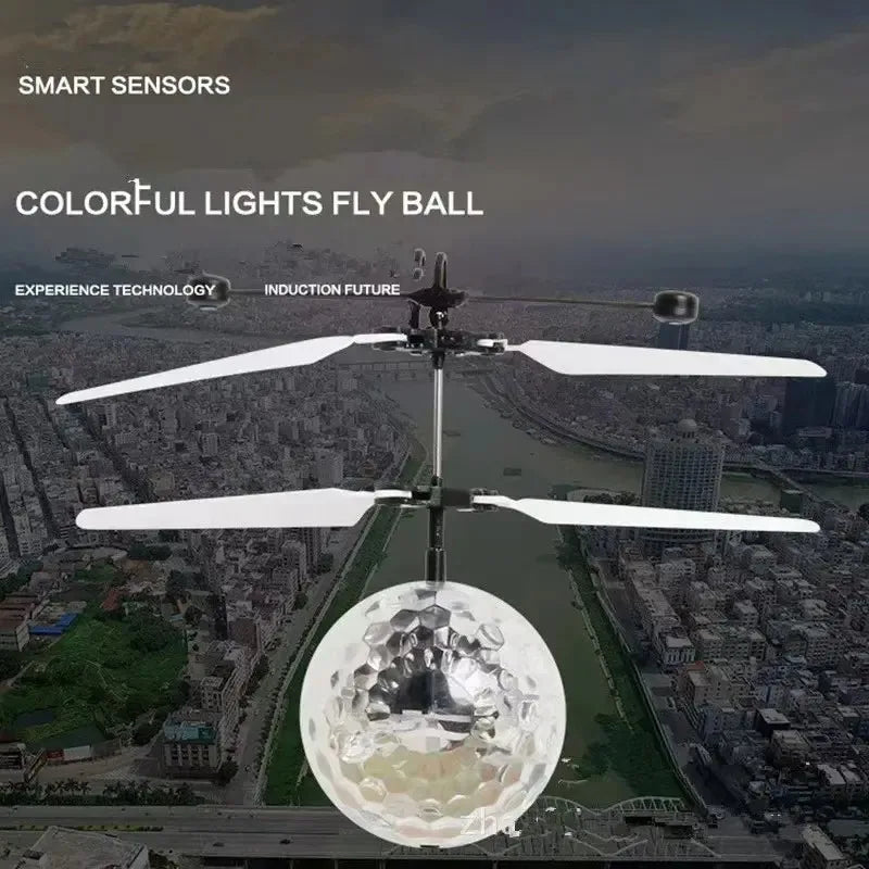 Children's Toy Induction Colorful Crystal Ball Gyroscope Intelligent Induction Floating Ball Luminous Toy Peaceful Pleasures Health and Wellness