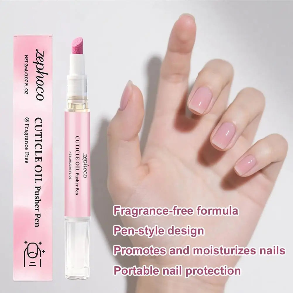 2-in-1 Cuticle Oil Pusher Pen – Nail Care Essence Pen for Hangnails & Dry Nails 2ml Peaceful Pleasures Health and Wellness