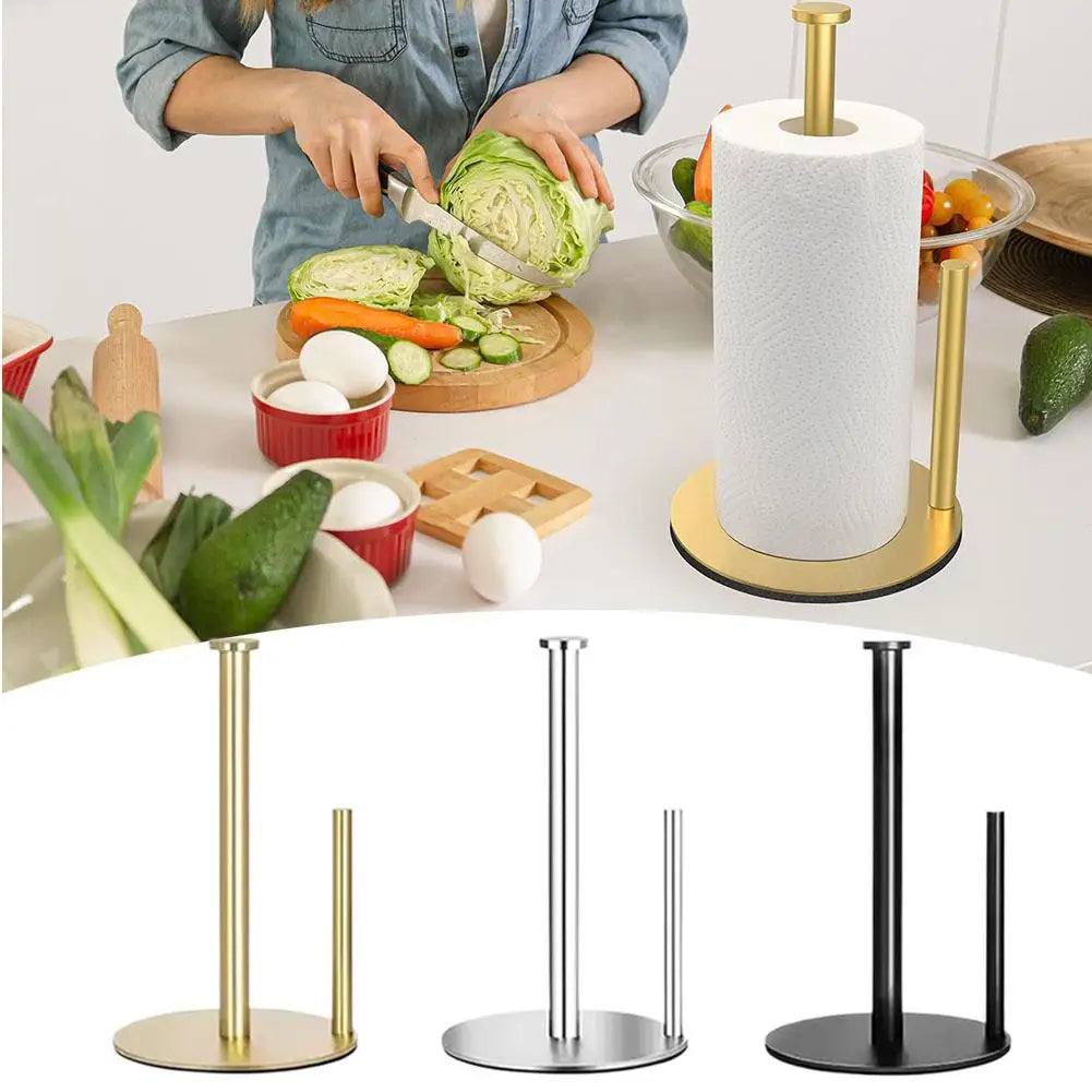 Heavy-Duty Stainless Steel Countertop Paper Towel Holder