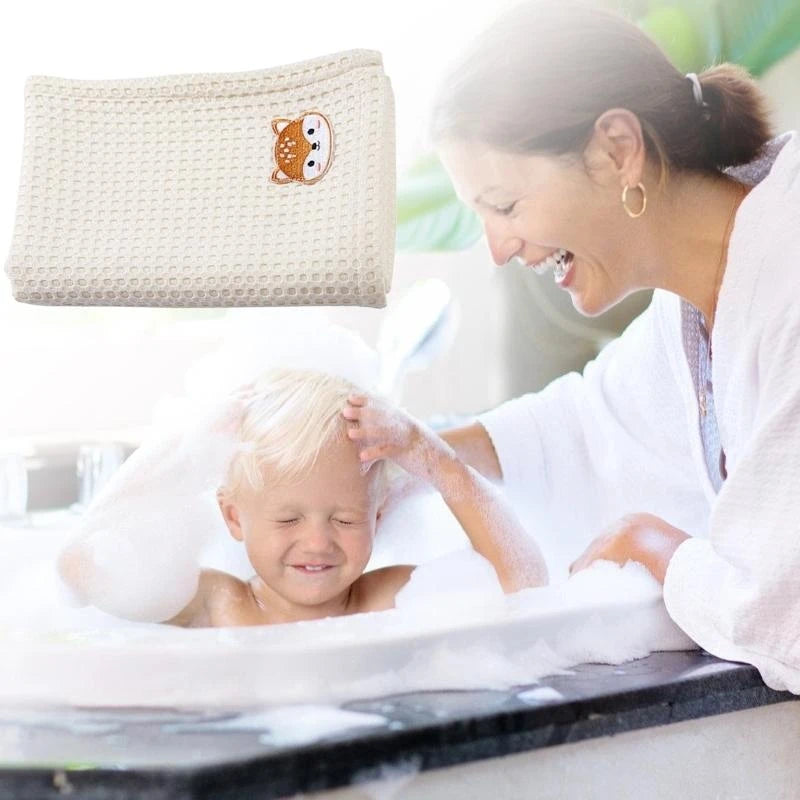 Soft Baby Bath Towel Newborn Wrap Blanket – Small & Large