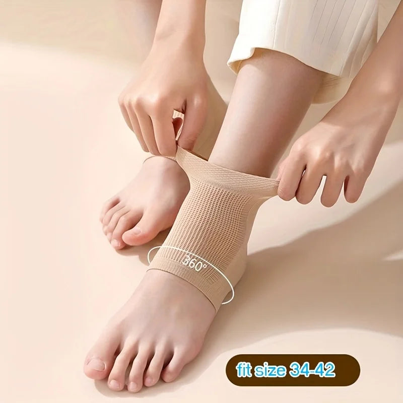 Silicone Ankle Support Socks – High Elasticity, 1 Pair