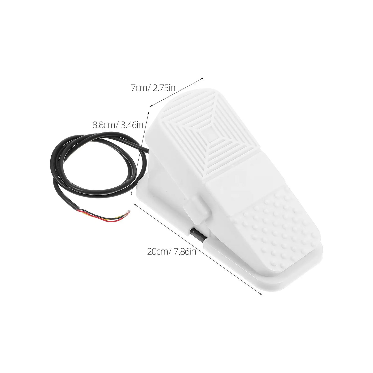 Pottery Machine Foot Pedal ABS Speed Control Switch Floor Design for Ceramic Forming Machine Handsfree Operation Professional Peaceful Pleasures Health and Wellness