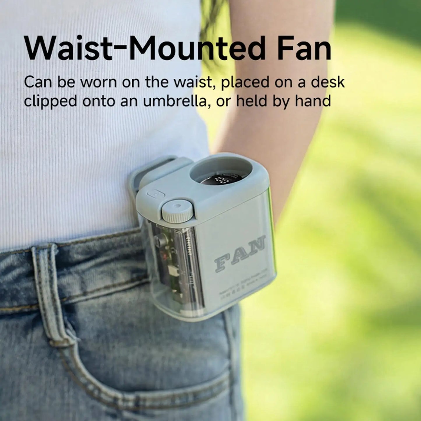 Small Clip on Fan 100-Speed Rechargeable with Light Desk Fans Small Quiet Cooling for Home Bedroom Office Travel Camping Hiking Peaceful Pleasures Health and Wellness