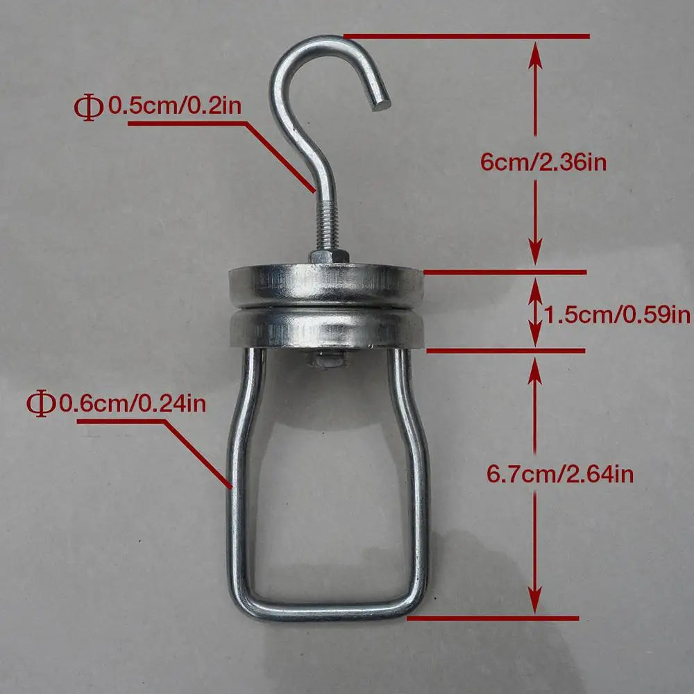 Heavy Duty 360° Rotating Spinner Hook for Powder Coating & Paint