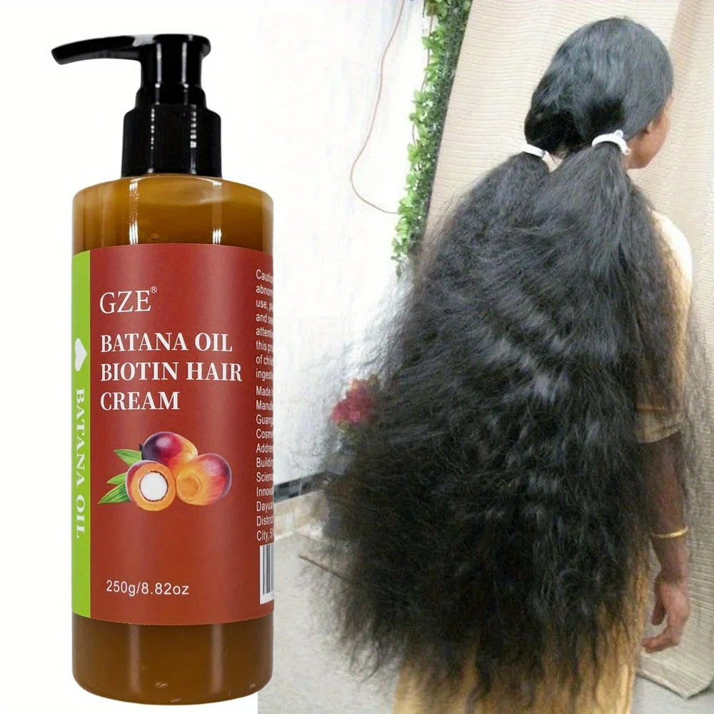 GZE Batana Oil Biotin Hair Cream – Anti-Breakage & Repair