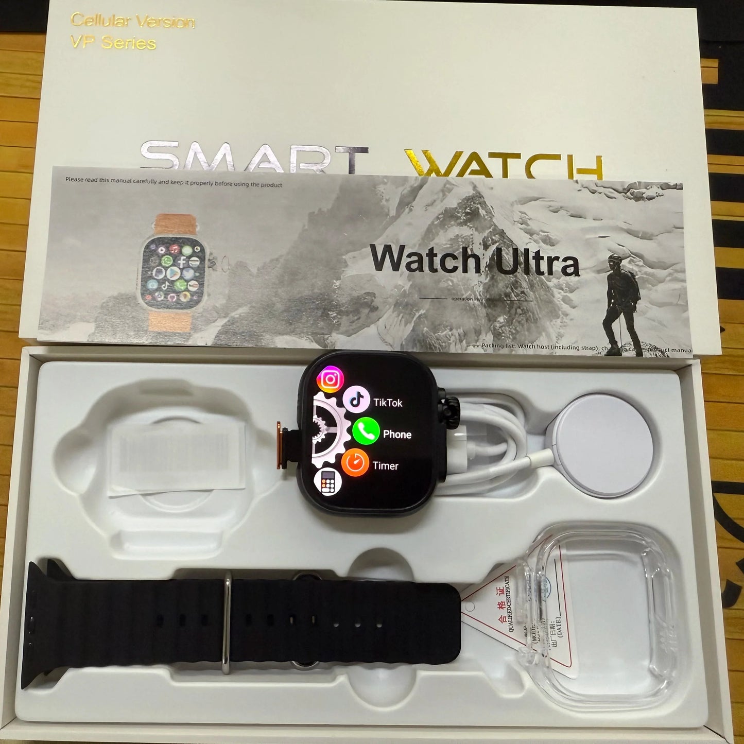 Zestbolt DW100 Pro+ 4G Smart Watch | 2.29" AMOLED, GPS, Touch ID