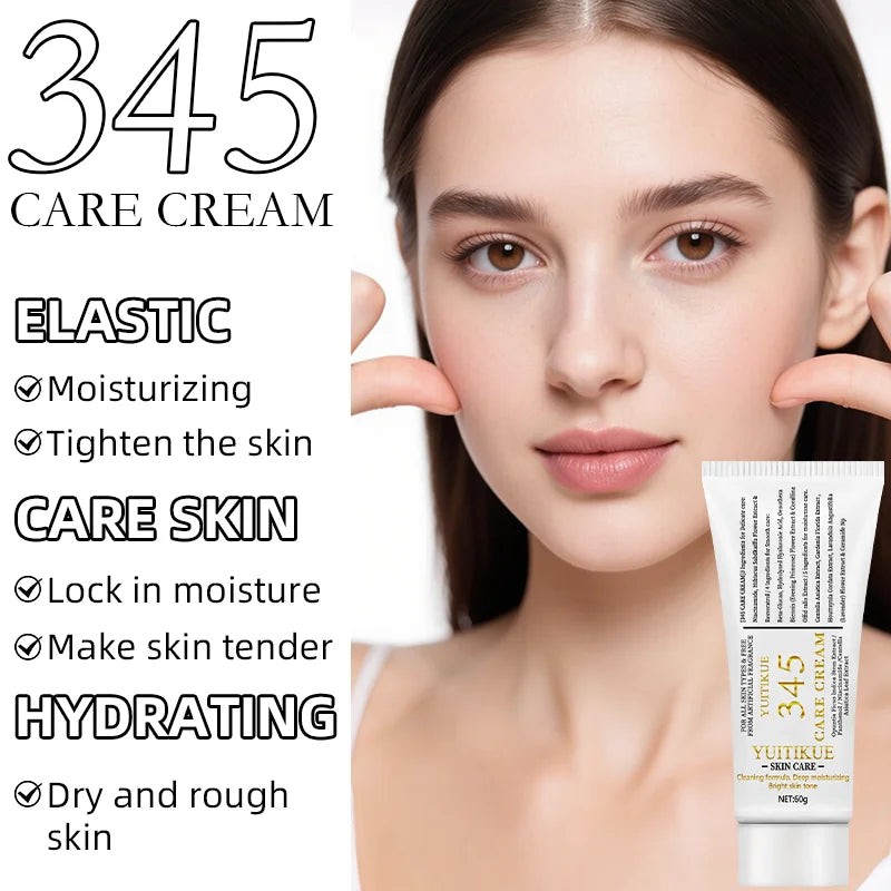 YUITIKUE 345 CARE CREAM For Dry Rough Skin: Moisturizing, Tightening & Locks Moisture All Skin Types No Art Fragrance Peaceful Pleasures Health and Wellness Default Title