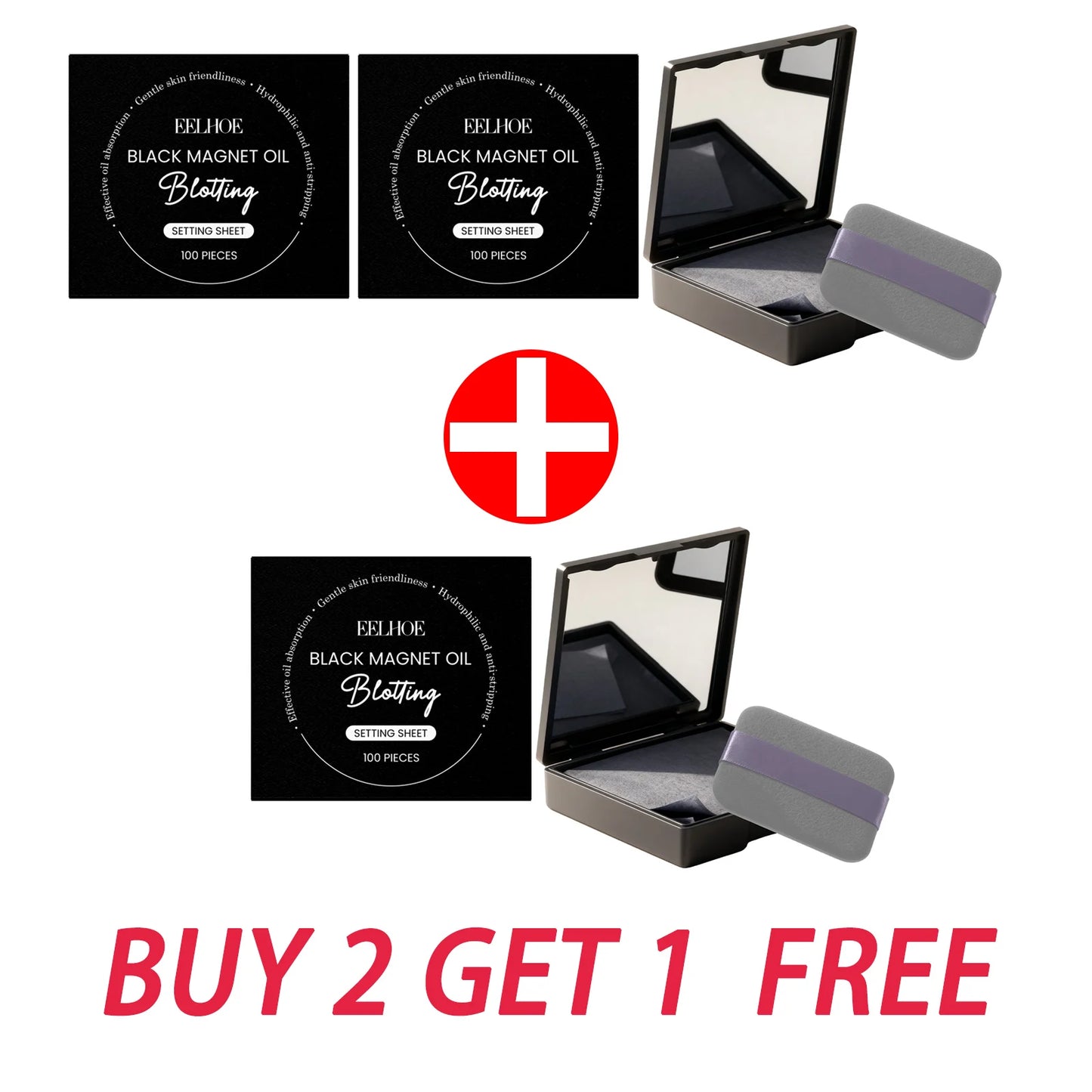 Eelhoe Facial Oil-Blotting Papers 100pc | Matte Oil Control Oil Blotting Sheets Peaceful Pleasures Health and Wellness BUY 2 GET 1 FREE