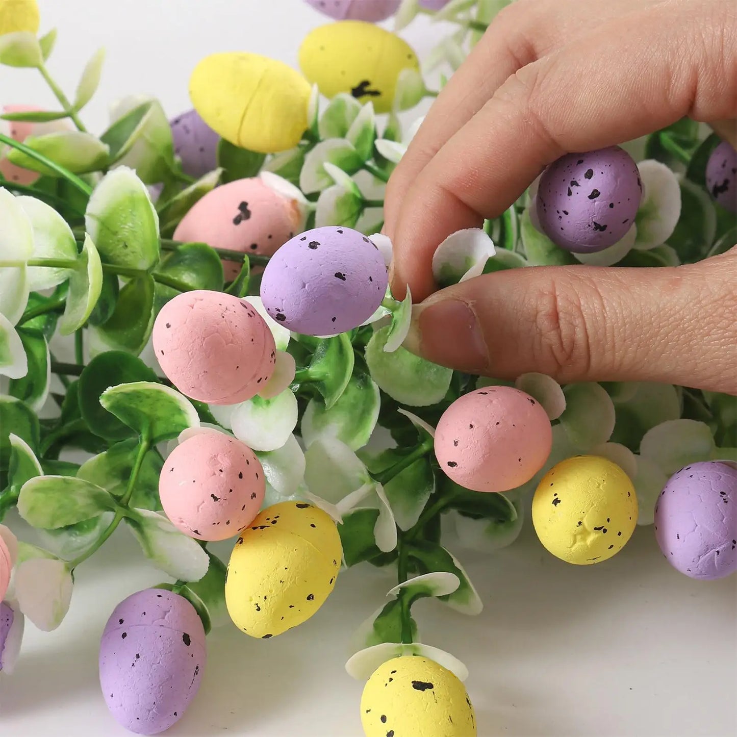 2-Pack Easter Egg Vine Garland – Spring Mantle & Wall Décor