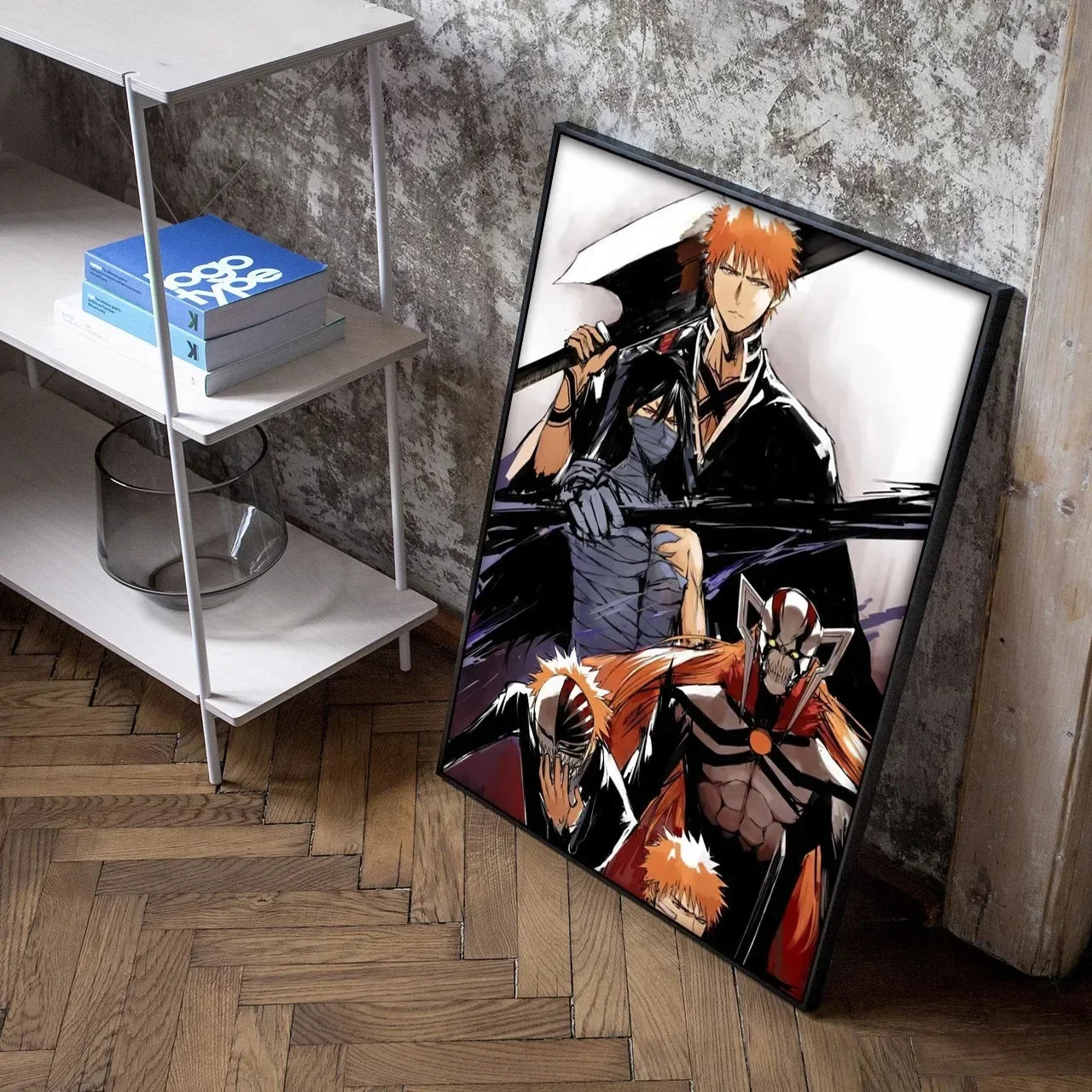 Japan Cartoon Anime Figure Bleach Comic Canvas Painting Posters and Prints Wall Art Pictures for Living Room Decoration Peaceful Pleasures Health and Wellness