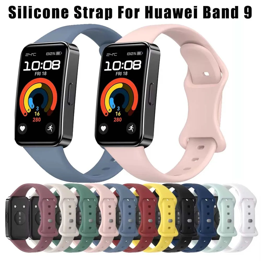 Silicone Sport Strap Replacement for Huawei Band 8 & 9 Peaceful Pleasures Health and Wellness