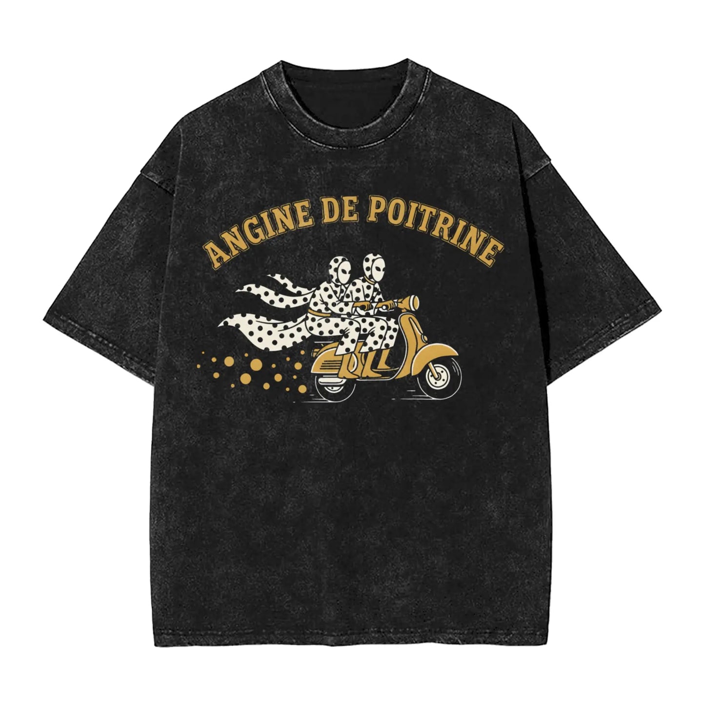 Angine De Poitrine Band T-Shirt Summer Y2K Basic T Shirts Casual Leisure Tee Shirt For Men Short Sleeve Loose Top Tees Peaceful Pleasures Health and Wellness 4 S