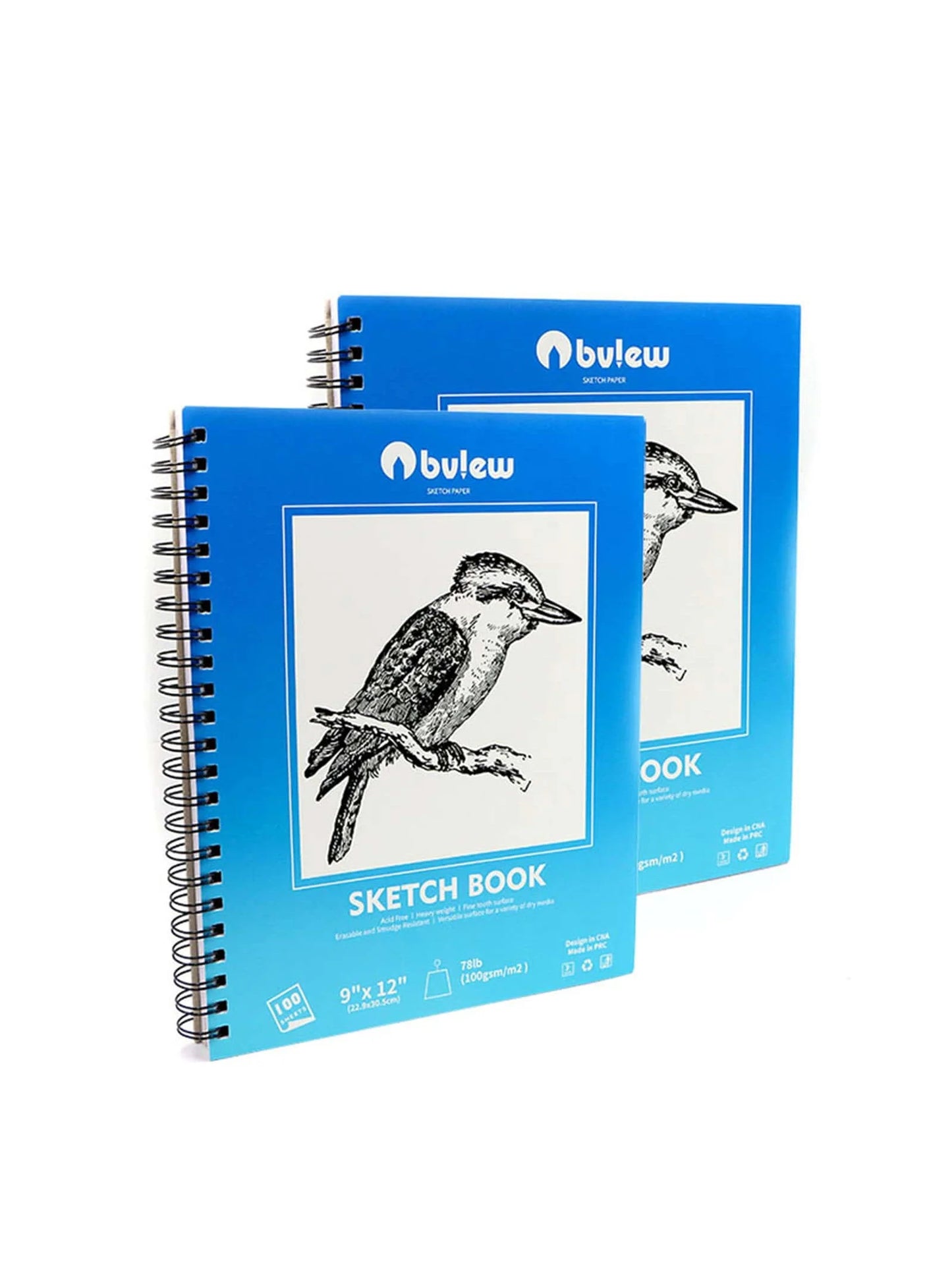 Bview Art Professional Watercolor Paper Pad 9x12 Inch 30 Sheets 140lb