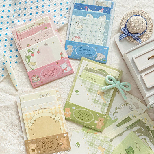 Combination Note Cute Fairy Tale Student Message Memo Can Be Used As Peaceful Pleasures Health and Wellness
