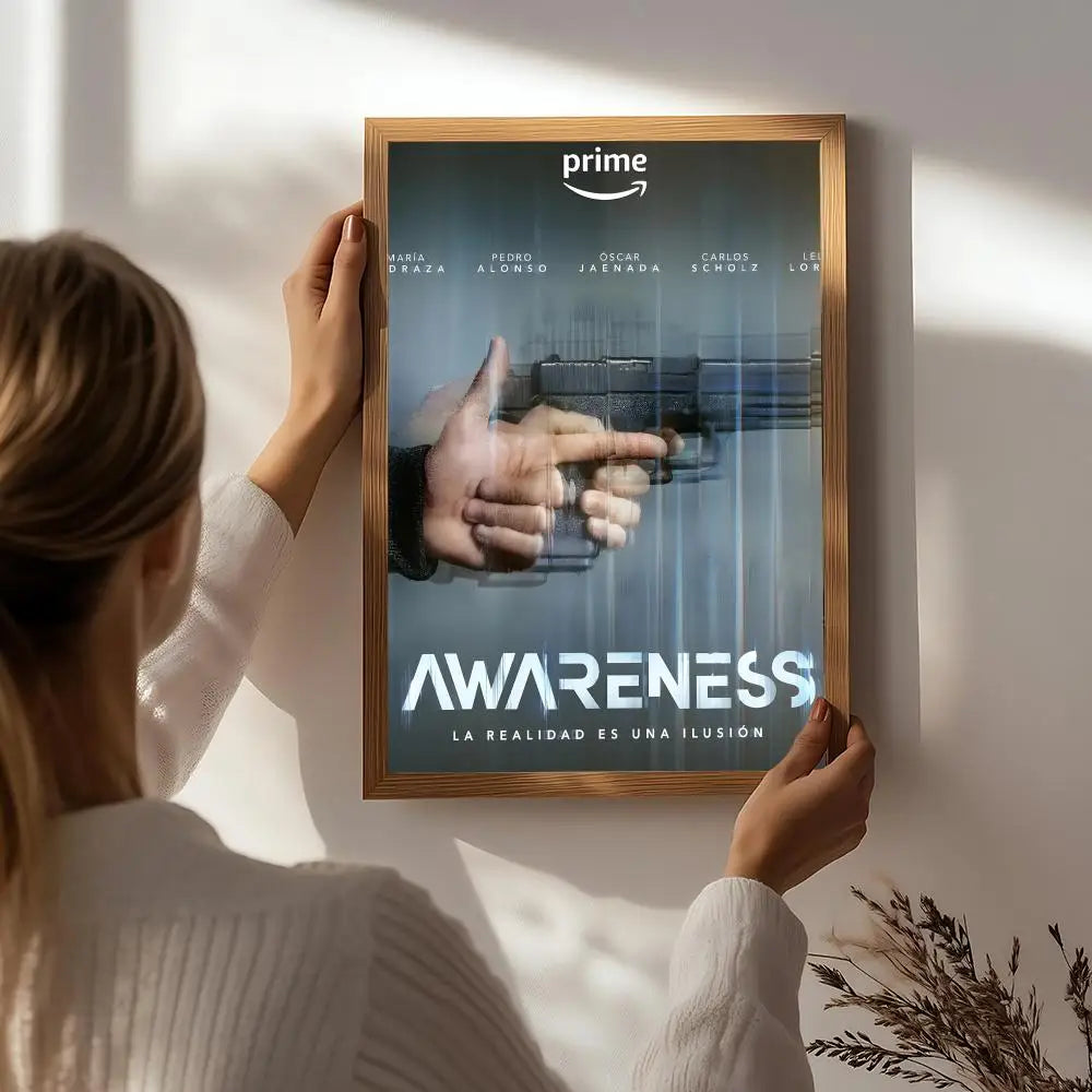Movie A-Awareness Poster HD Self Adhesive Waterproof Wall Art Ideal for Home Office Dorm Bedroom Great Gift Peaceful Pleasures Health and Wellness White5 50X70cmNoframe