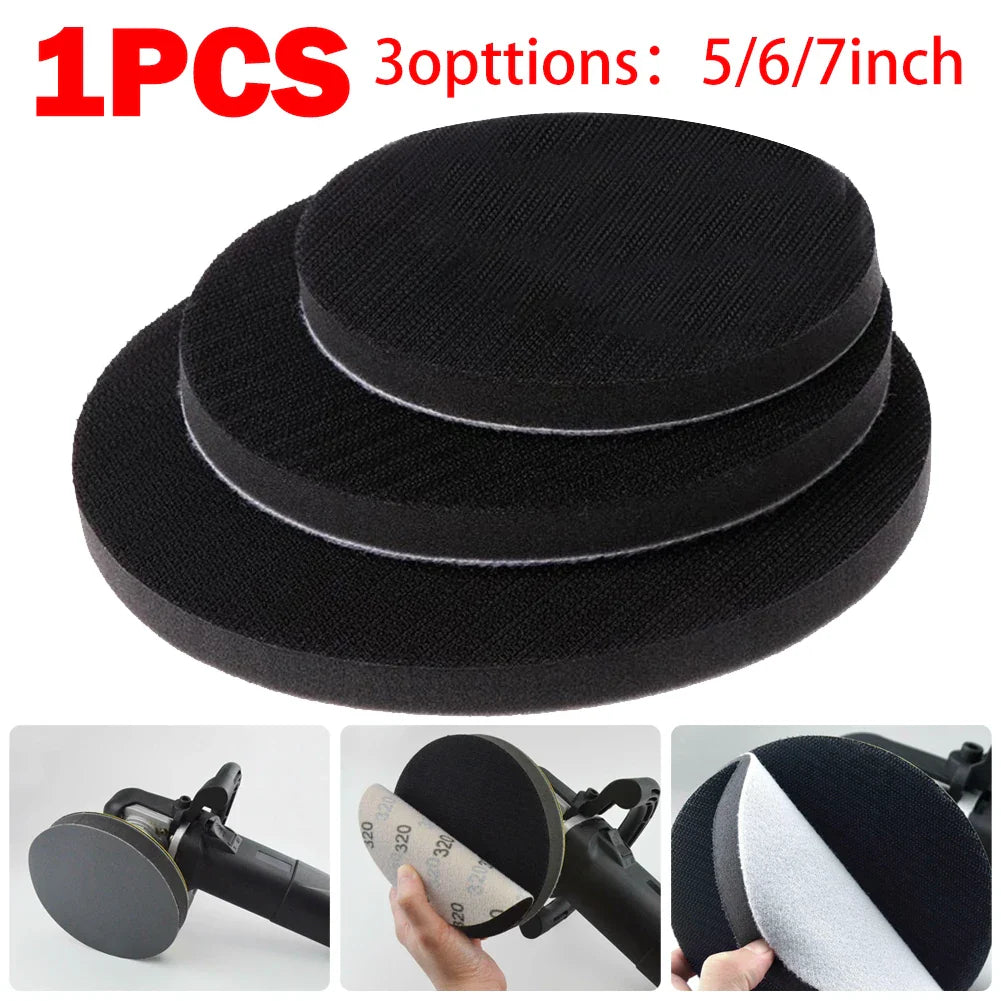 5/6/7" Hook & Loop Sponge Interface Buffer Backing Pad | Sanders