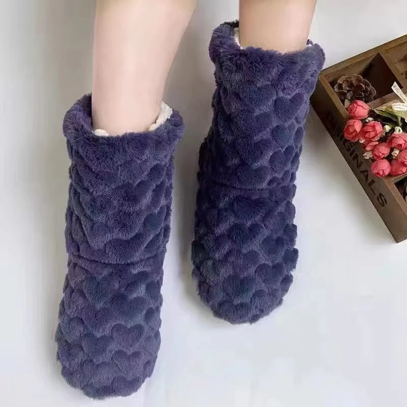 Women's Winter Fur Slippers | Non-Slip Thickened Indoor Socks