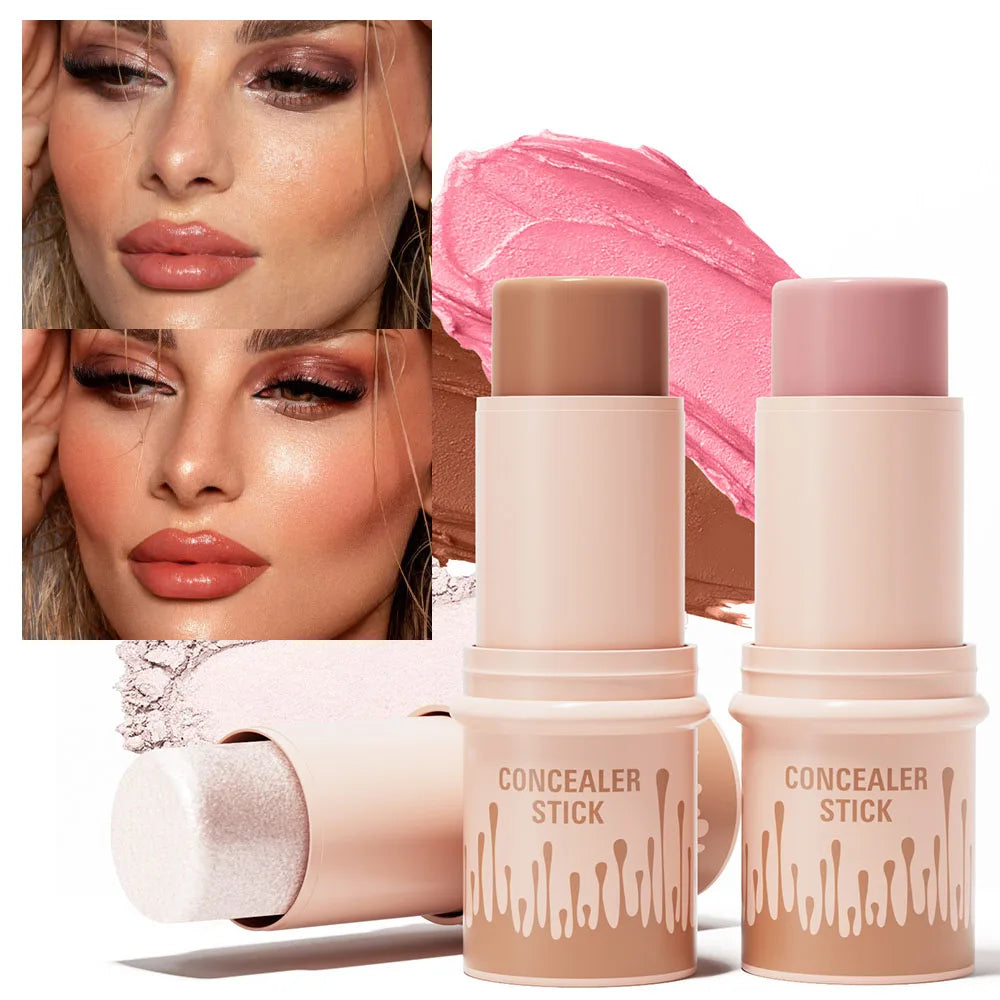2-in-1 Contour Bronzer & Highlighter Stick | Cream Concealer Pen