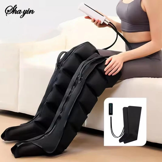 6 Airbag Air Compression Massage Boots Pneumatic Boots Used for Circulation and Leg Muscle Relaxation to Relieve Varicos Veins Peaceful Pleasures Health and Wellness