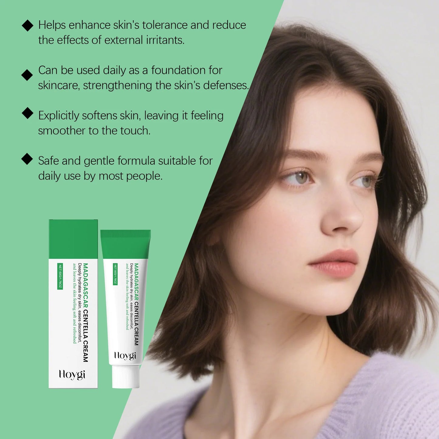 Centella Soothing Cream – Ceramide & B5 Face Moisturizer