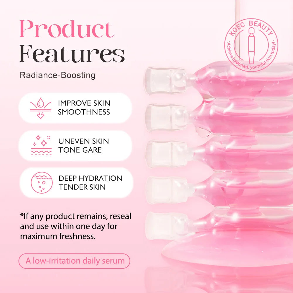 10 bottles of powdered peptide essence in one box, hydrating and moisturizing SALMON PDRN facial essence Peaceful Pleasures Health and Wellness
