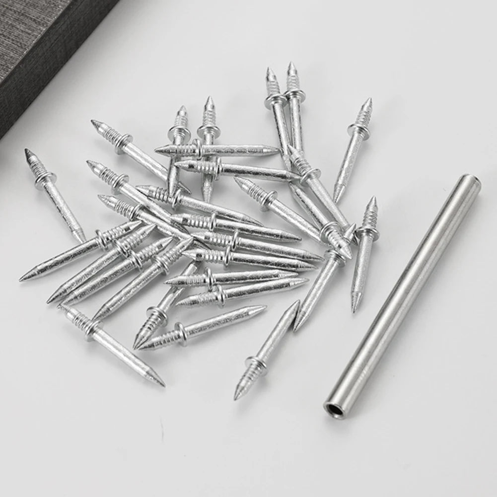 Trace-Less Nails Seamless Double Head Nails Skirting Boards Invisibles Safety Screws With Double Head Nails Home Improvement Peaceful Pleasures Health and Wellness