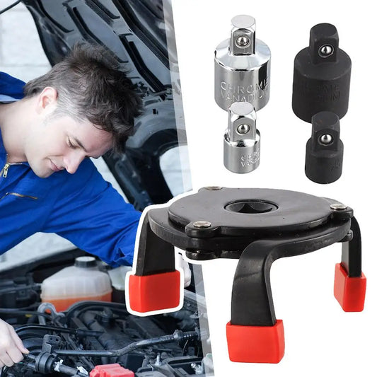 Universal 3 Jaw Oil Filter Remover Tool Car Oil Filter Tools Wrench Filter Tool Adjustable Interface Oil Demolisher Special A3D9 Peaceful Pleasures Health and Wellness