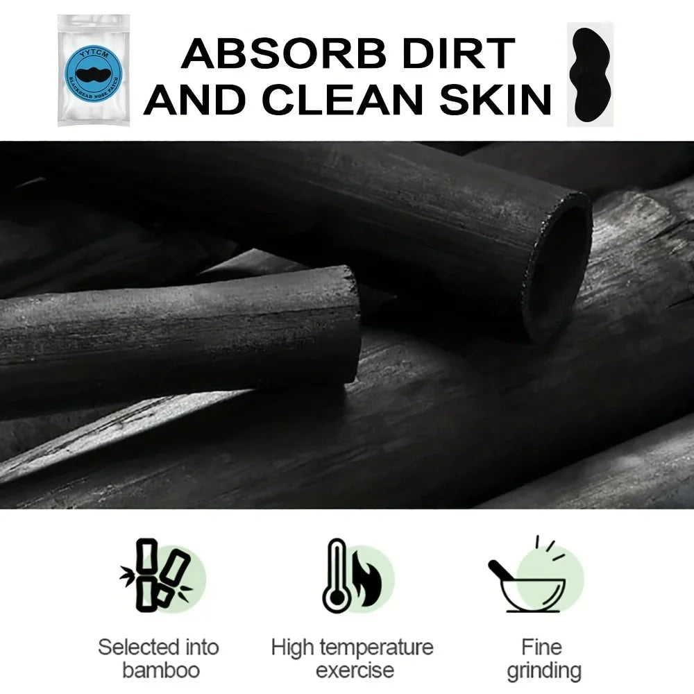 Witch Hazel Bamboo Charcoal Nose Strips – 30 Pcs | Deep Cleanse