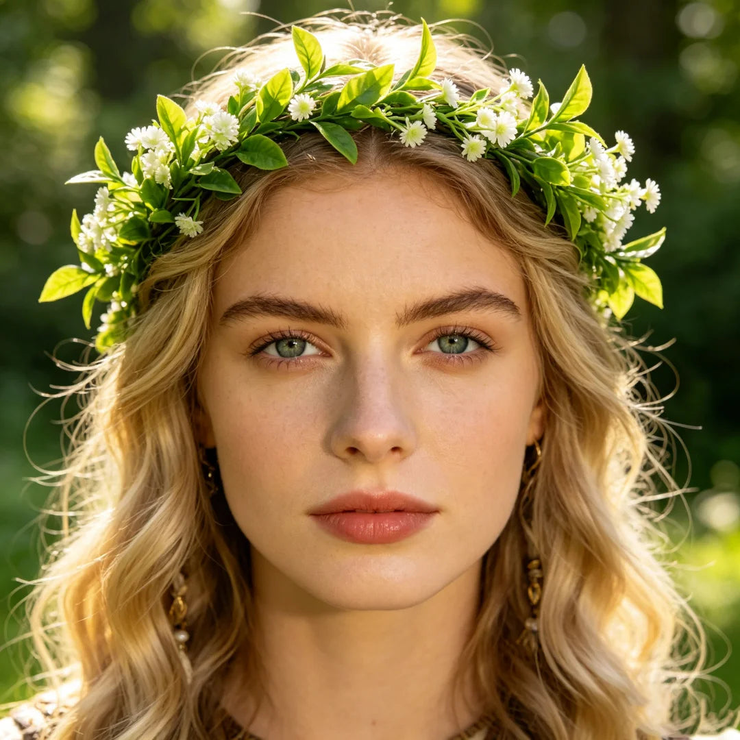 Bohemian Wreath Imitation Flower Hairband Women Fashion Wedding Hair