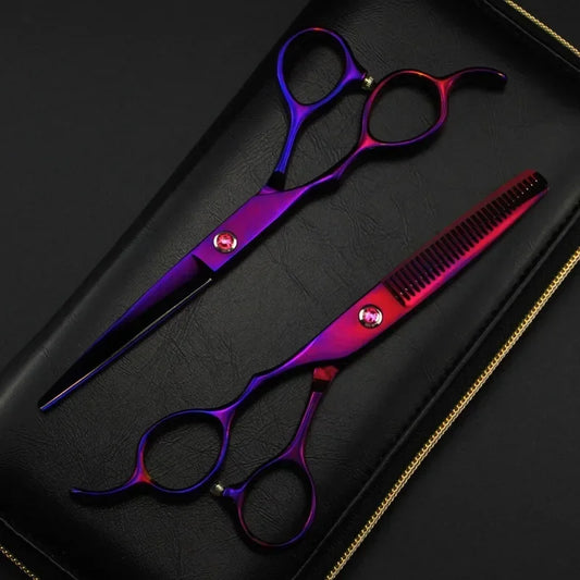 Professional 6 inch Hair Scissors Thinning Barber Cutting Hair Shears Scissor Tools Hairdressing Scissors Peaceful Pleasures Health and Wellness