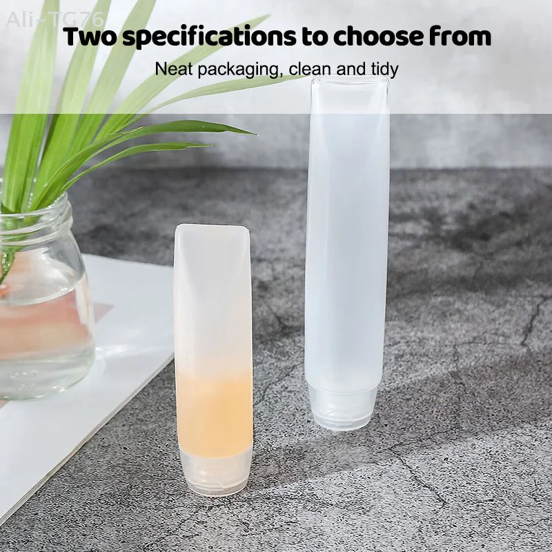 10-Pack Refillable Squeeze Tubes 30/50ml Travel Cosmetic Containers