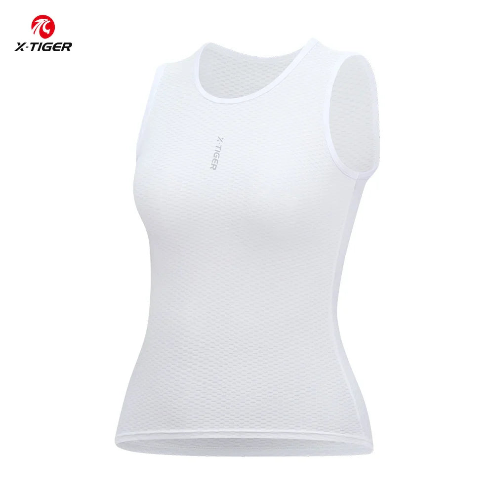 X-TIGER Women's Sleeveless Cycling Base Layer Vest | Quick Dry