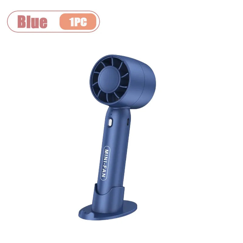 Mini USB Rechargeable Handheld Fan – 3 Speed Portable Desk Fan