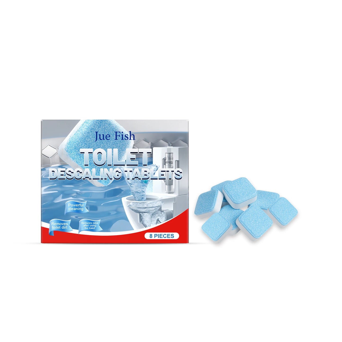 Toilet Descaling Tablets 8-Pack | Remove Stains & Odors