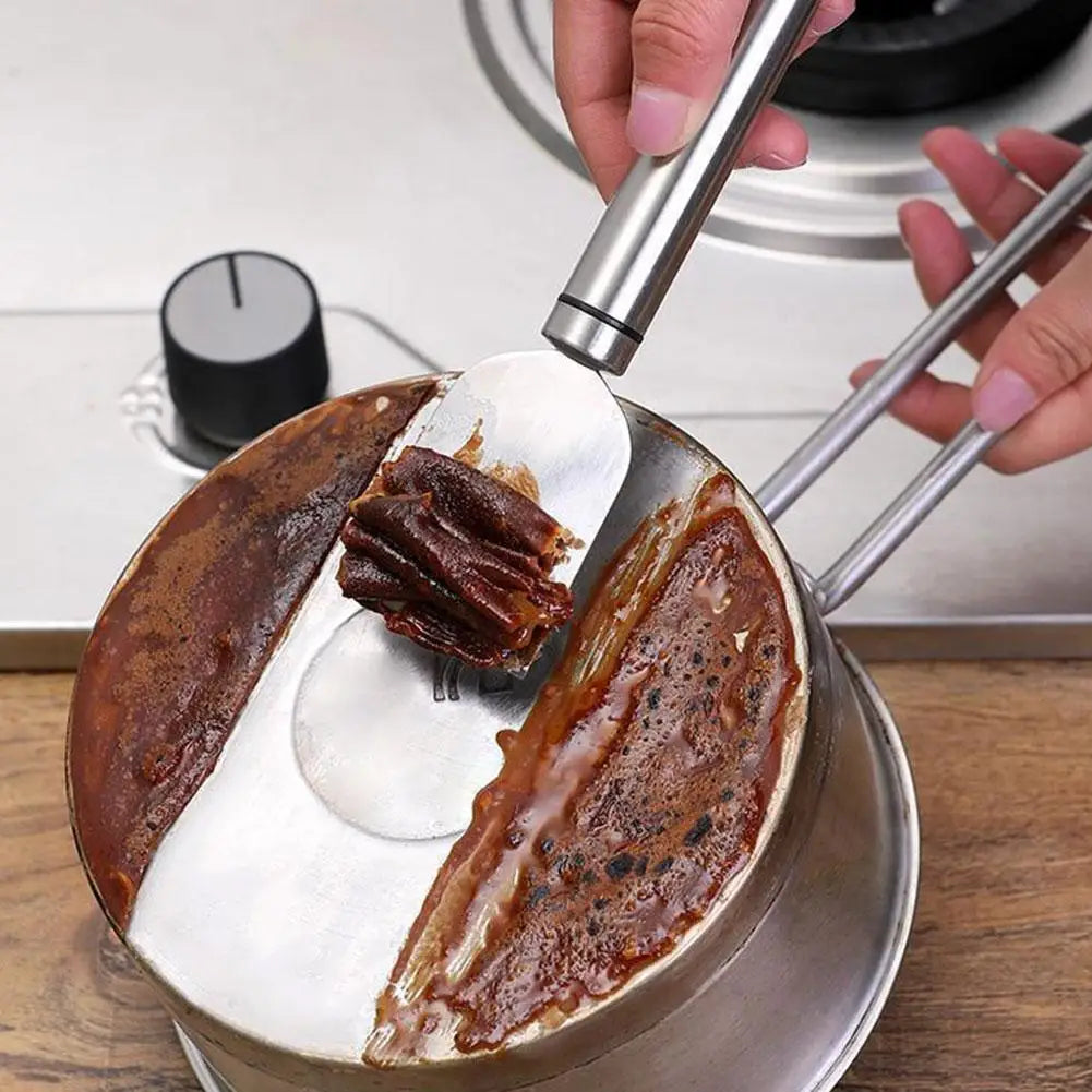 Versatile cleaning scraper Durable metal stainless steel glue remover Snow shovel for kitchen, bathroom and home use Peaceful Pleasures Health and Wellness