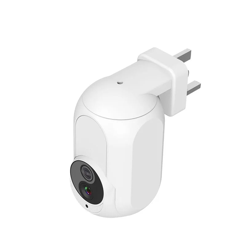 Tuya Wall Plug In Camera Wifi 360° 1080P Surveillance Home Security Protection Night Vision LED Lamp Light IP Cameras Peaceful Pleasures Health and Wellness