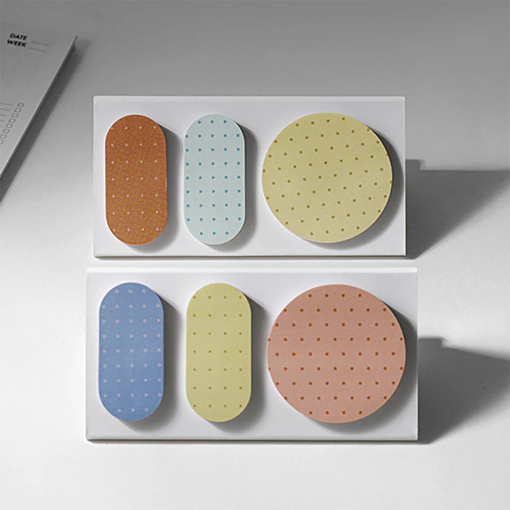 Calendar Sticky Notes Polka Dot Geometric Note Stickers Office Ledger