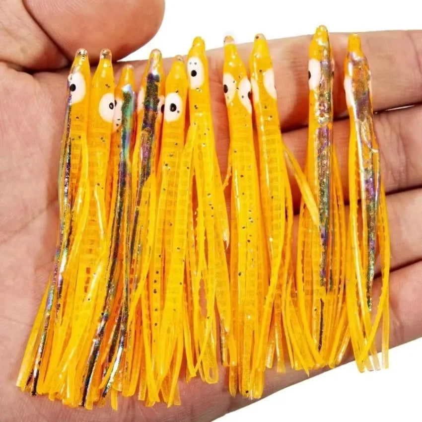 Biomimetic Bait Monochrome Flash Octopus Fakebait Needle Shaped Road