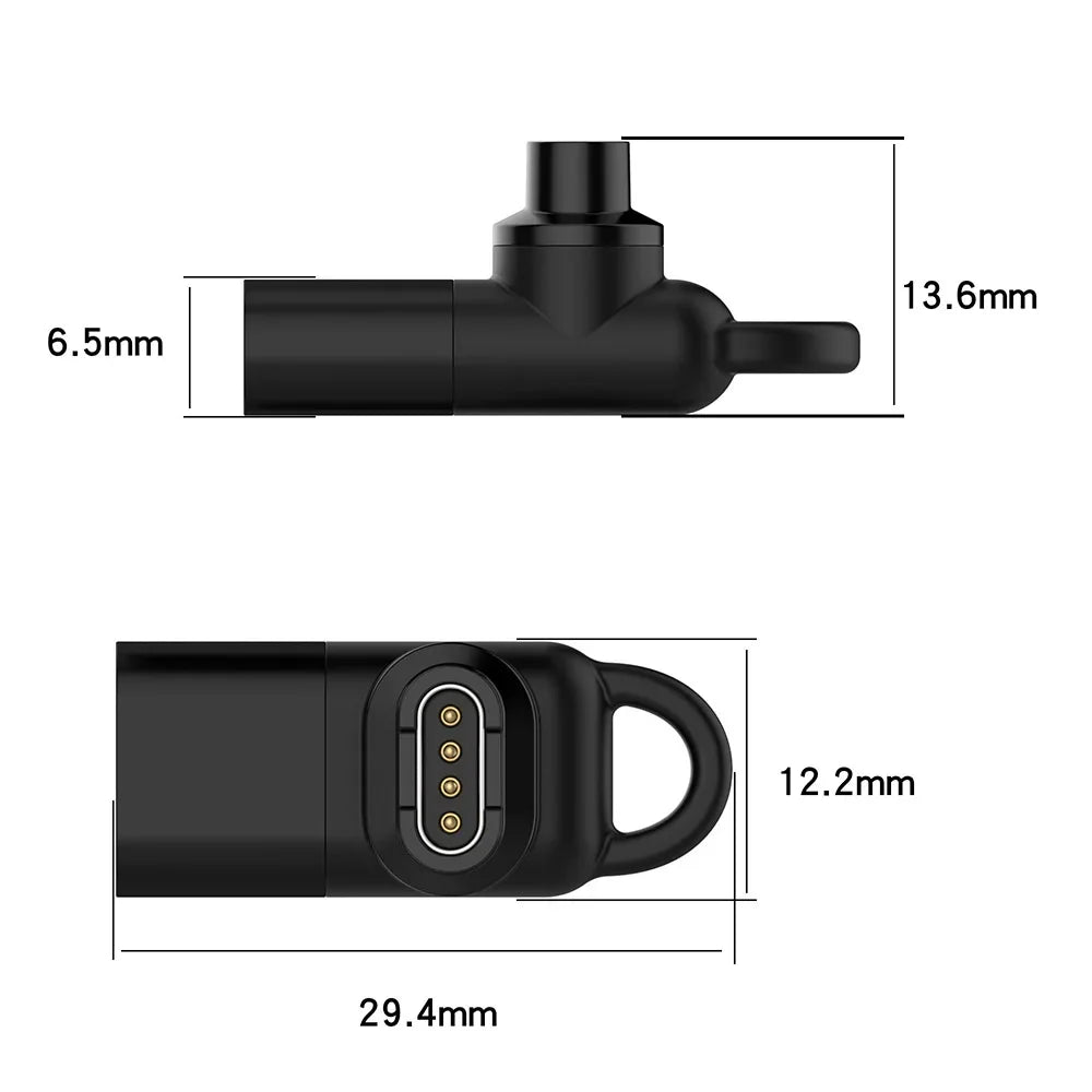 Type C Charger Adapter for Garmin Forerunner 265 965 Charging Converter for Fenix 7 7S 7X 6 6S 6X 5 5S 5X Plus Pro/ Venu 3 2S 2 Peaceful Pleasures Health and Wellness