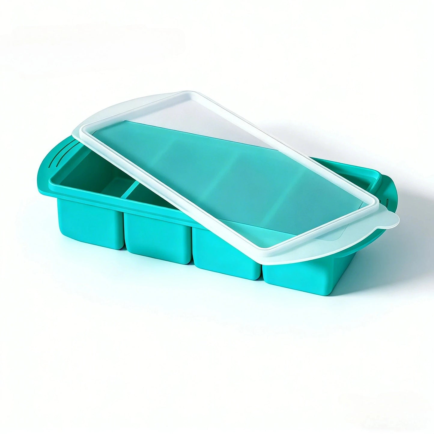 Silicone Freezer Tray with Lid | Soup Broth Ice Mold BPA-Free